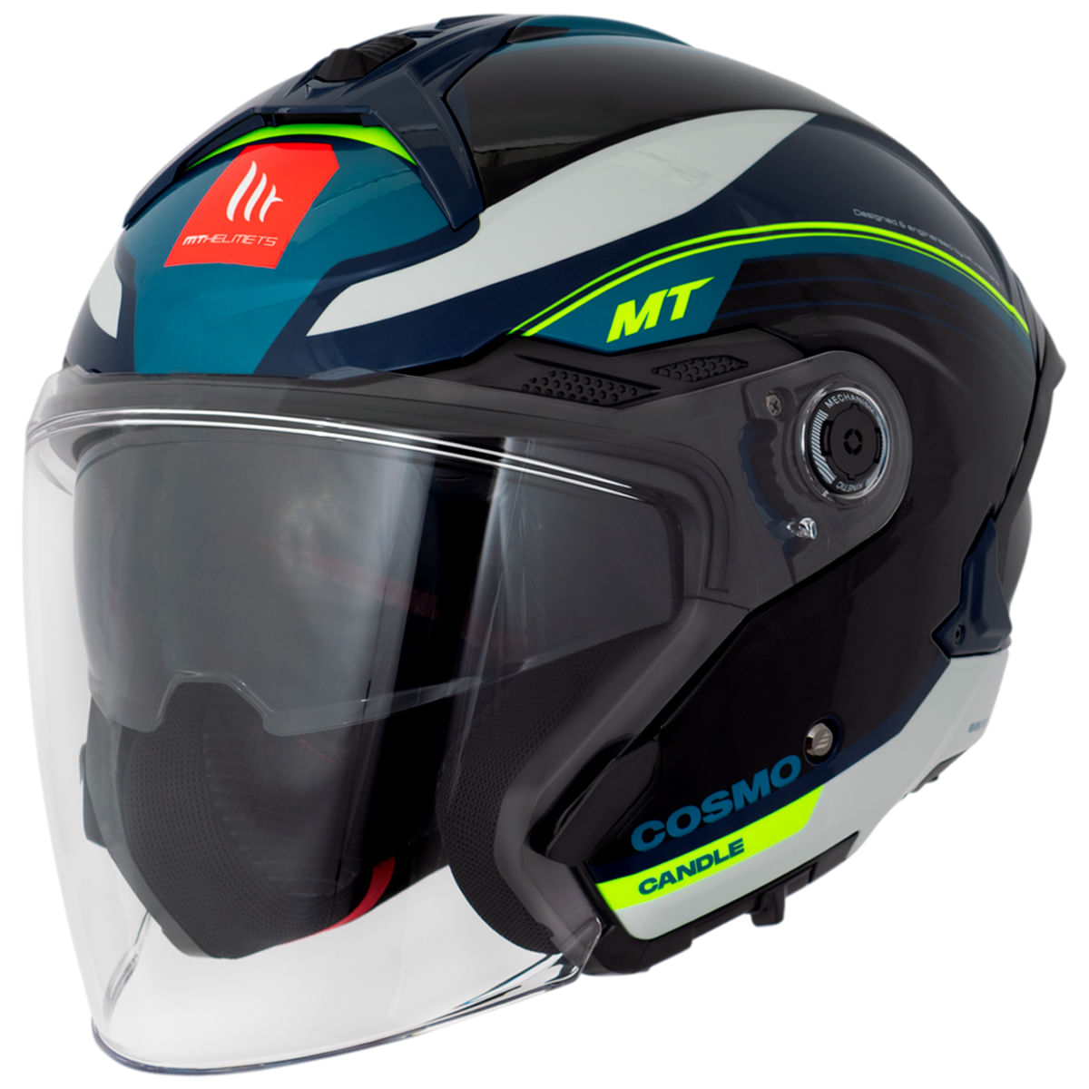 Capacete MT Cosmo SV Candle C7 Azul - MotoBR